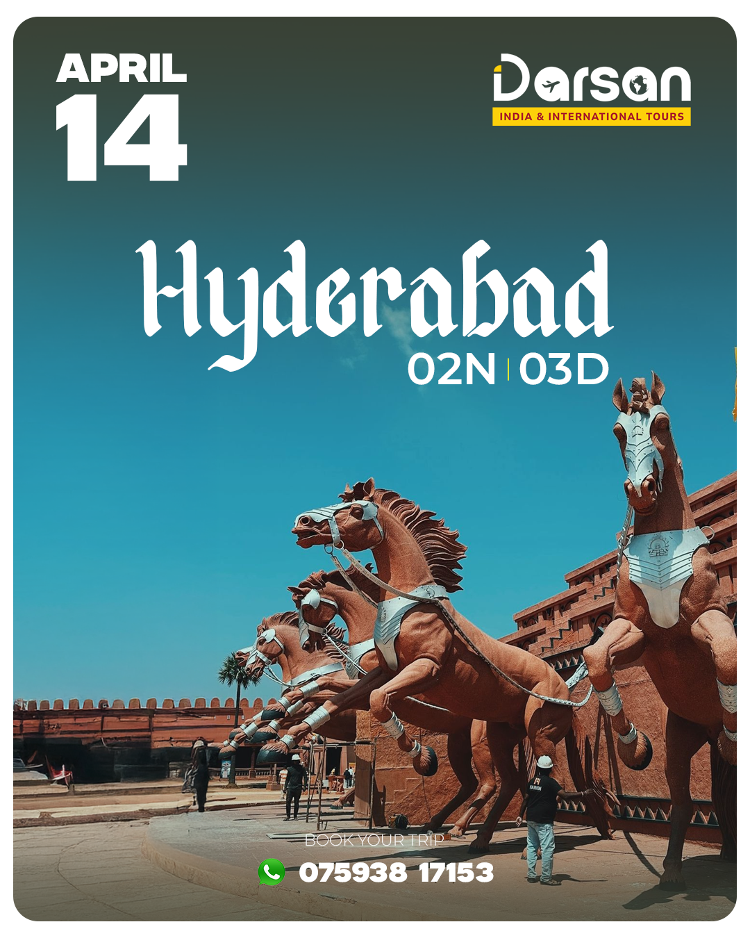 Hyderabad Group Tour Package April 14