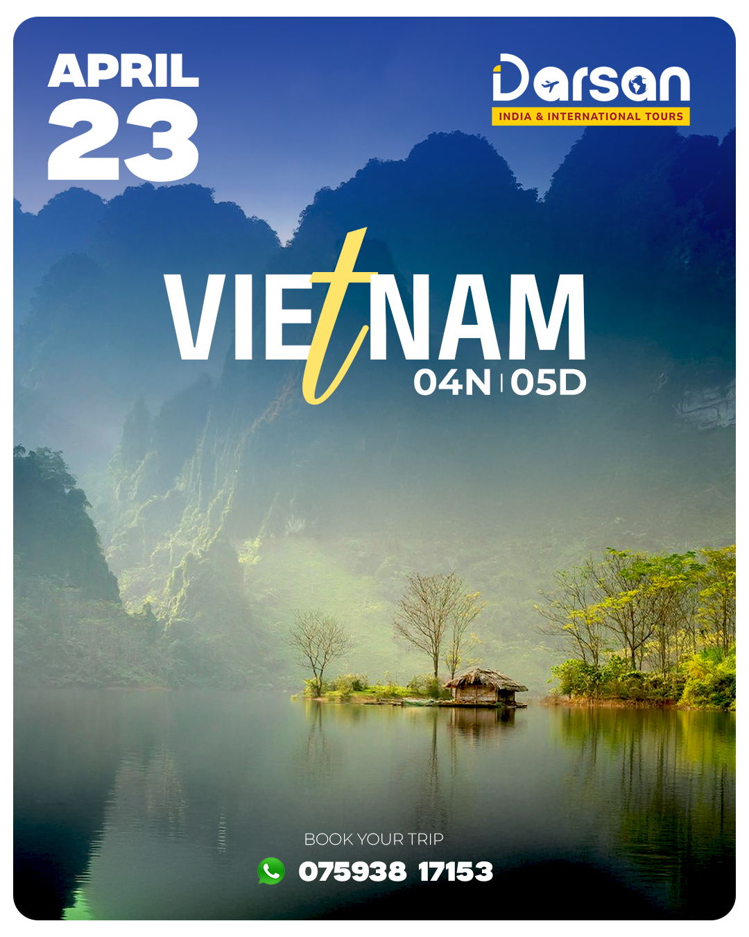 Vietnam Group Tour Package – April 23