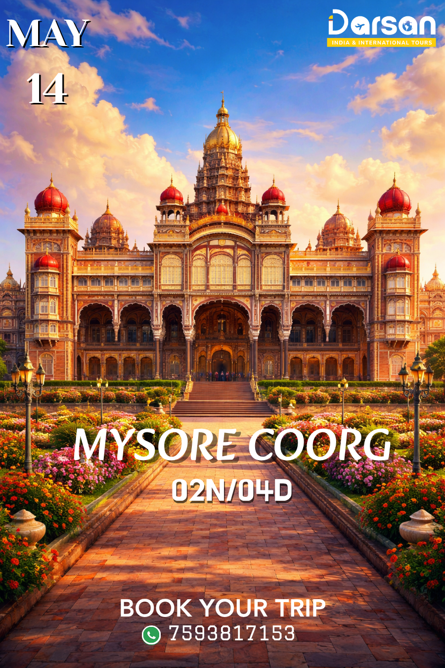 Mysore–Coorg Group Tour Package May 14