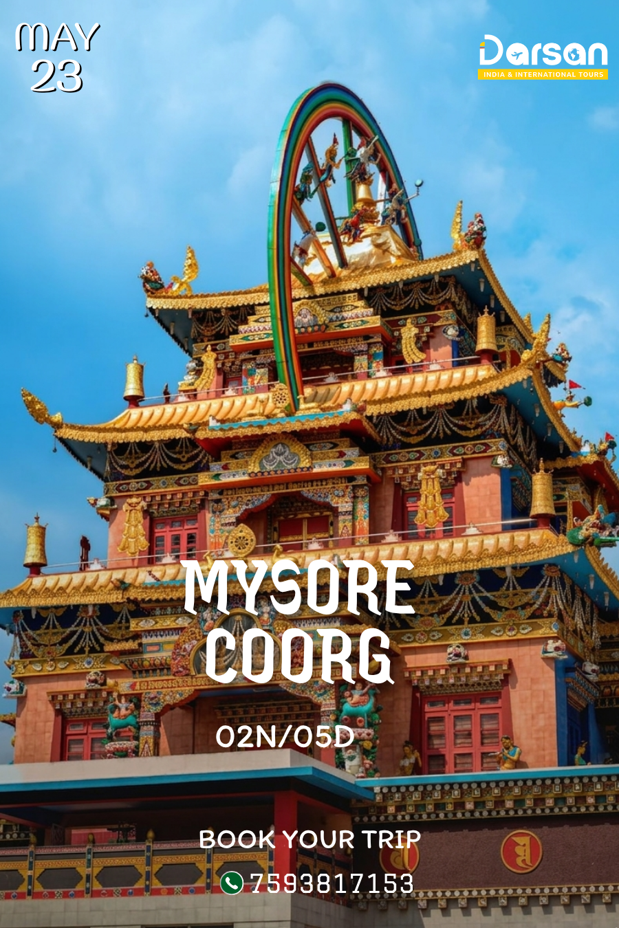 Mysore–Coorg Group Tour Package May 23