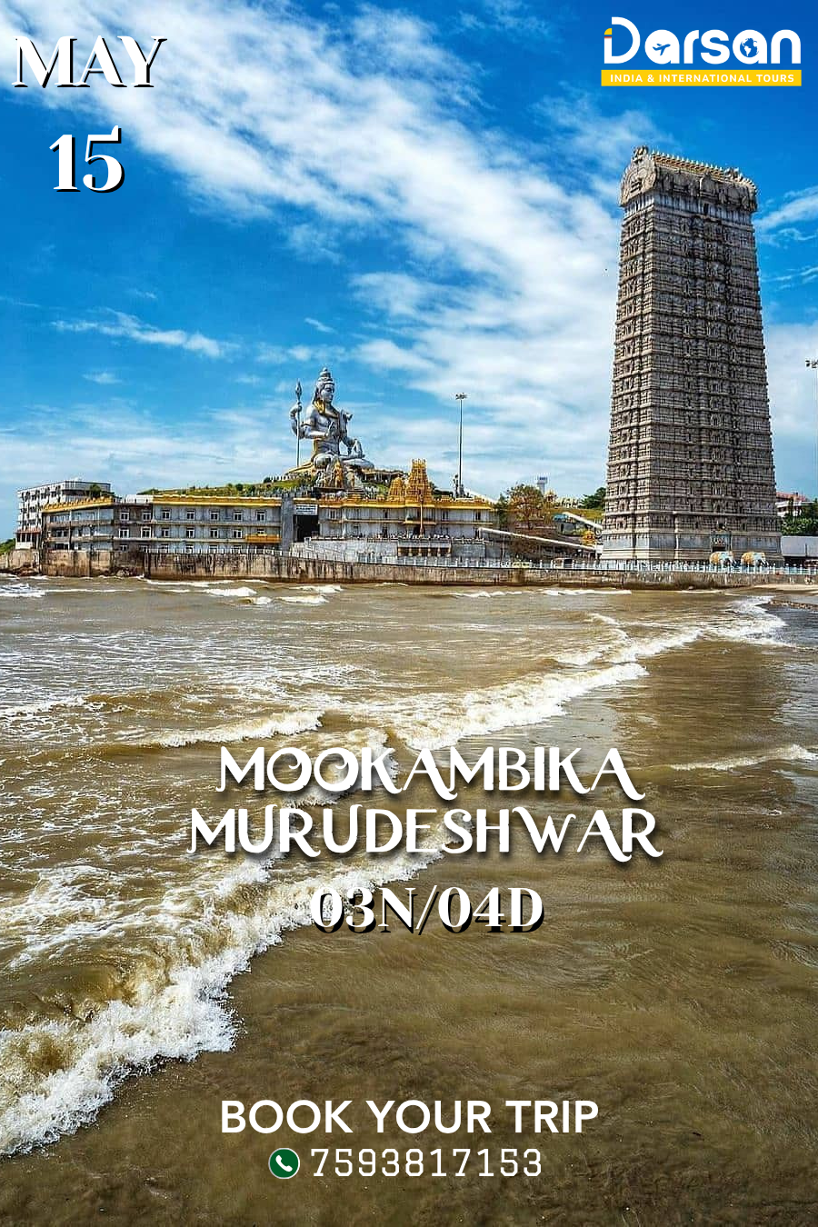 Mookambika -Murudeshwar May 15