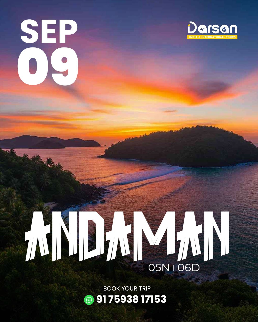 Andaman Group Tour Package -Sep 9