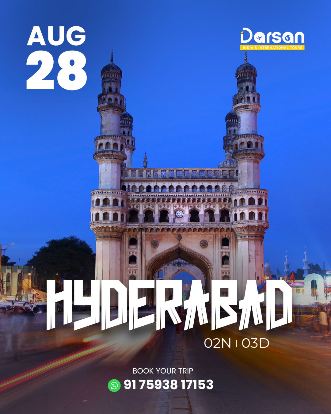 Hyderabad Group Tour – Aug 28