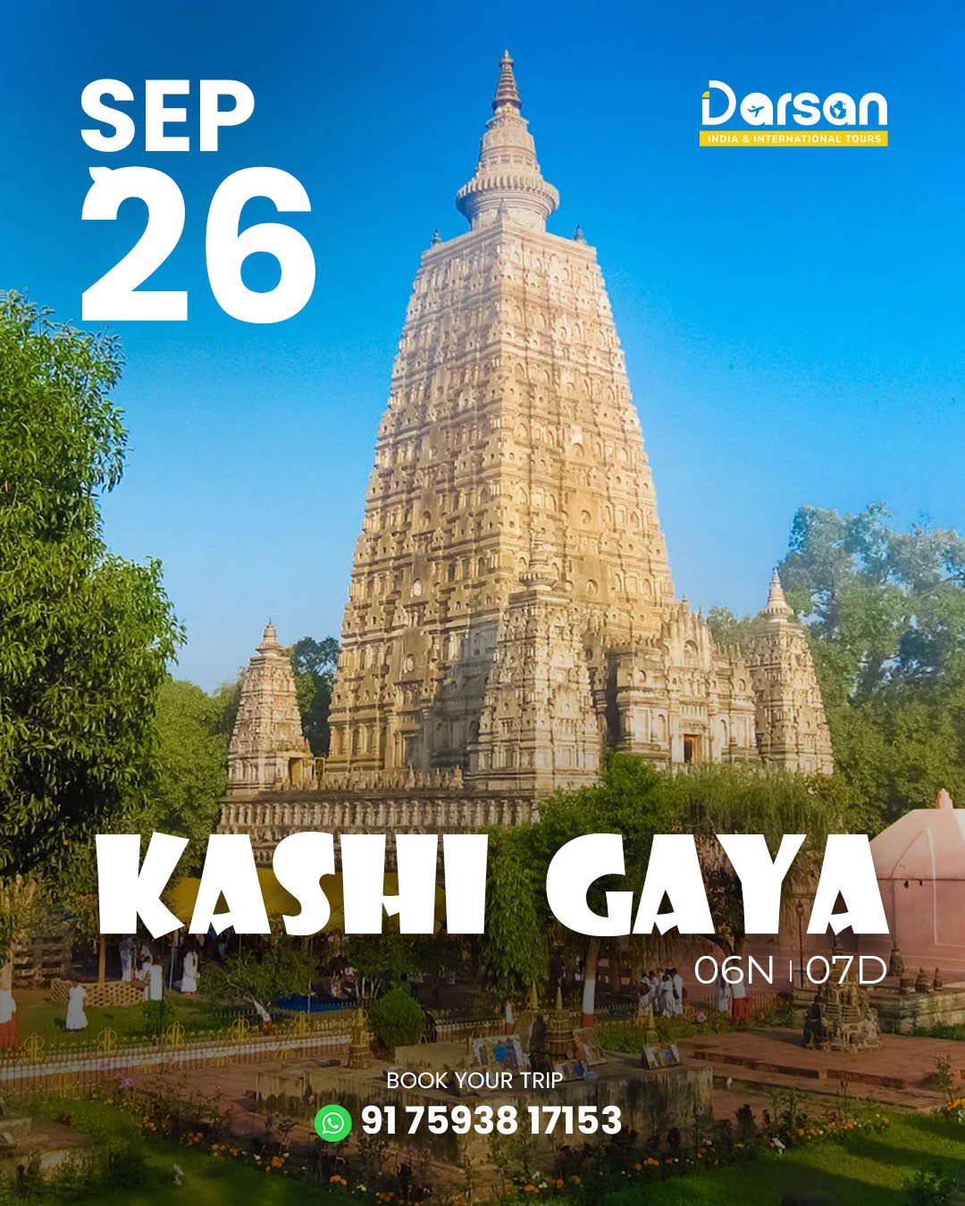 KASHI-GAYA TOUR SEP 26